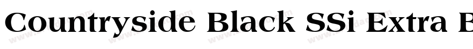 Countryside Black SSi Extra Bold字体转换